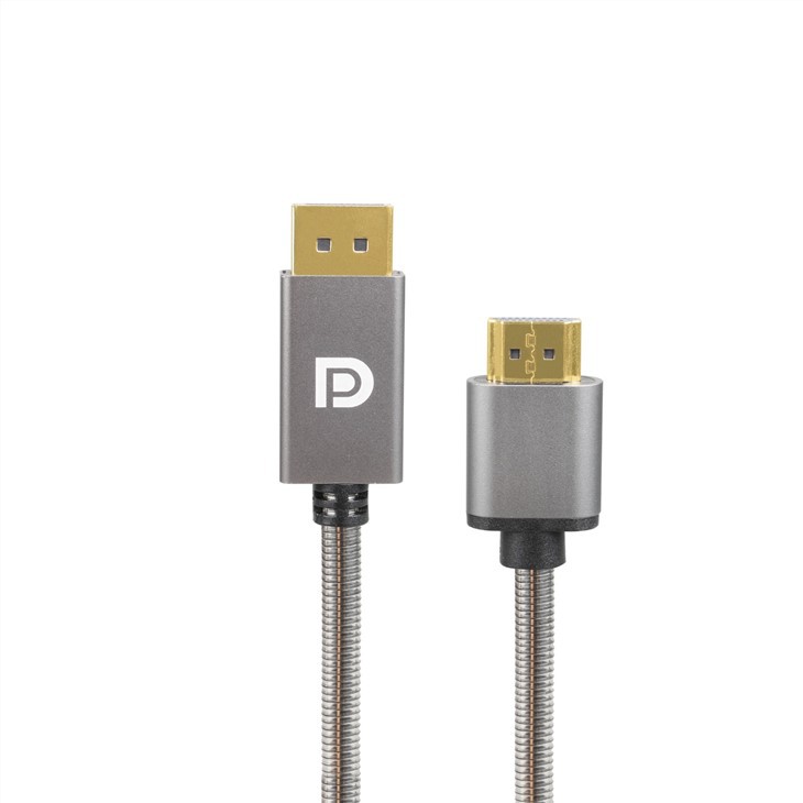 آداپتور 1.4 ولت از جنس استنلس استیل DP نر به HDMI زن